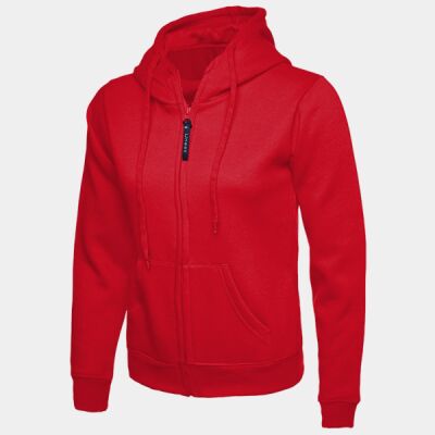 Ladies Classic Full Zip Hooded Sweatshirt Thumbnail